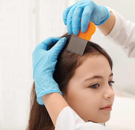 In-clinic lice treatment in Dubai
